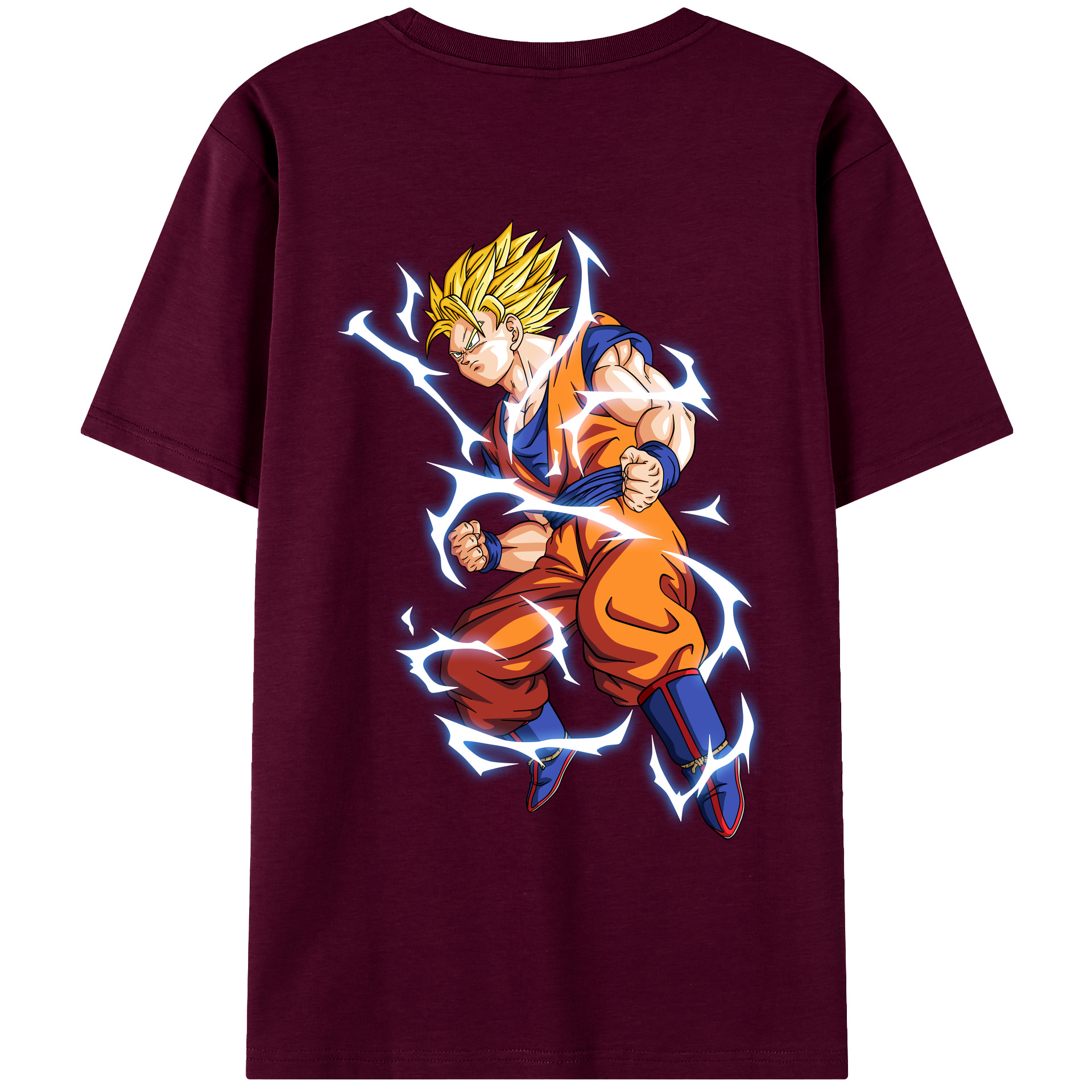 （画像用） ドラゴンボール 孫悟空（そん ごくう）Son Goku カカロット DRAGON BALL Kakarotto レディース半袖Tシャツ(バックプリント)